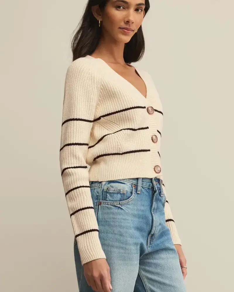 Z Supply Stefi Cropped Stripe Cardigan