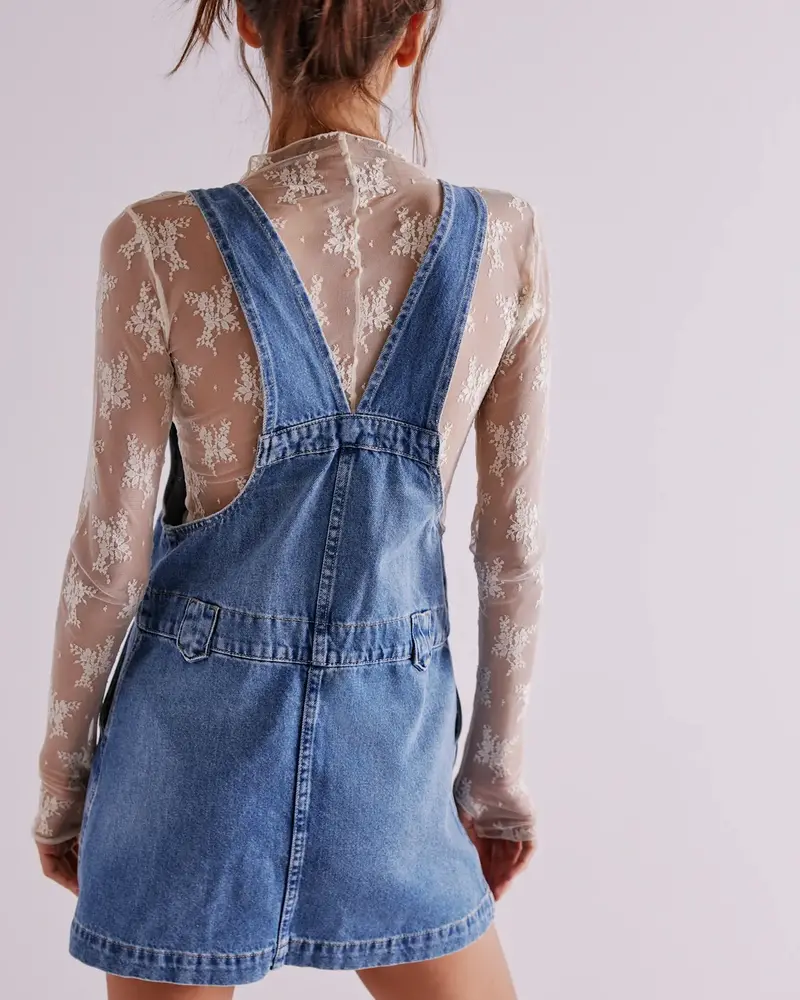 Free People Edie Denim Skirtall | Nimbus
