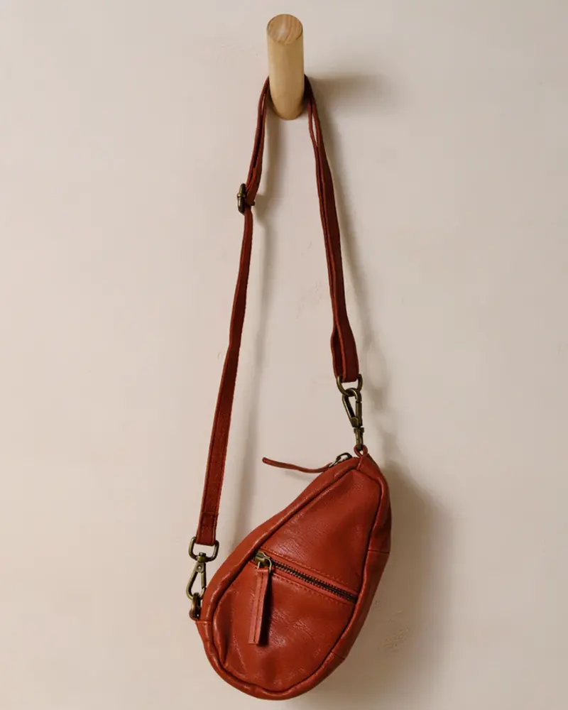 Free People Coffee Date Mini Crossbody Bag | Terracotta