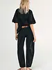 Free People Good Luck Mid-Rise Barrel Jeans | Black