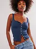 Free People End Game Pointelle Tank | Indigo