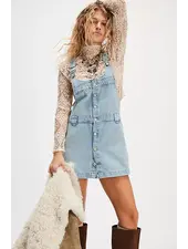 Free People Edie Denim Skirtall | Blues