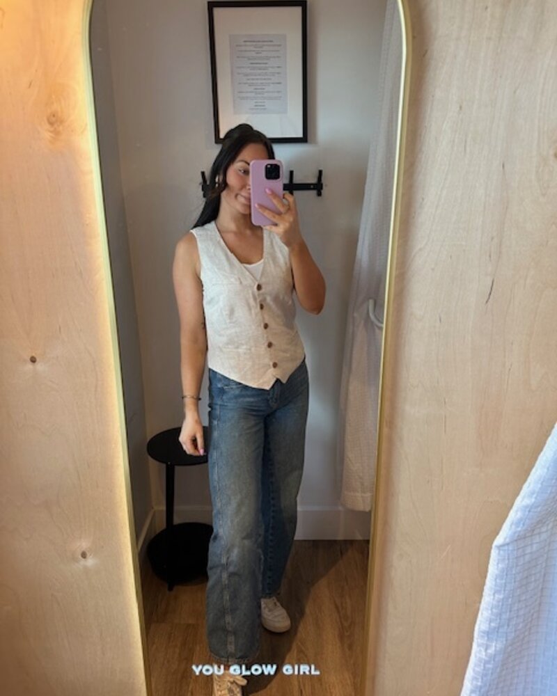 Alina Linen Vest