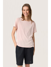 Columbine Crew-Neck T-Shirt | Peach