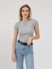 Ribbed Fitted T-Shirt | Heather Grey