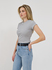 Ribbed Fitted T-Shirt | Heather Grey