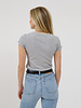 Ribbed Fitted T-Shirt | Heather Grey