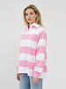 Stripe Rugby Polo | Retro Pink