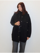'Shania' Denim Jacket | Black Denim