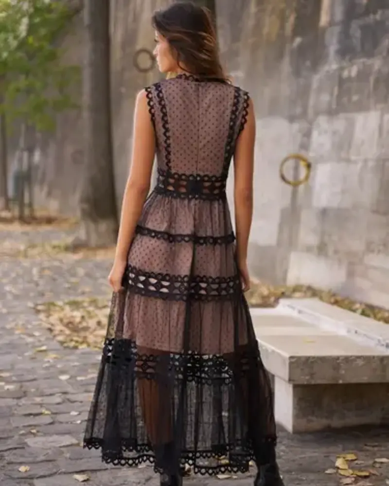 Ellie Long Lace Dress