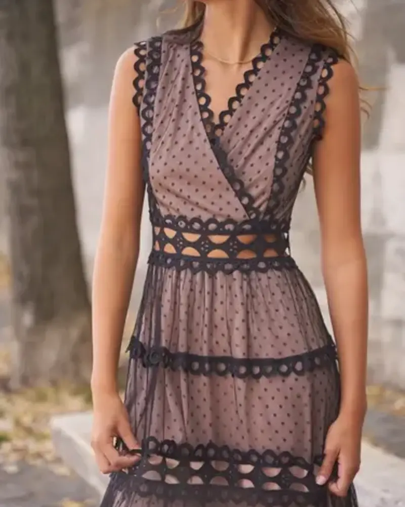 Ellie Long Lace Dress