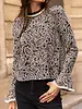 Hallie High-Neck Lace Blouse | Black