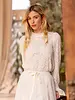Hallie High-Neck Lace Blouse | Ecru