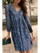 Judy Lace Dress | Blue