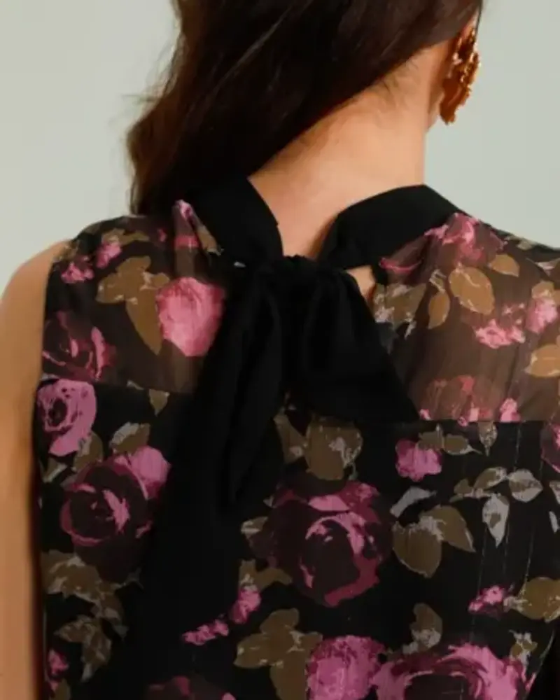 Purple Roses Set | Top and Skirt