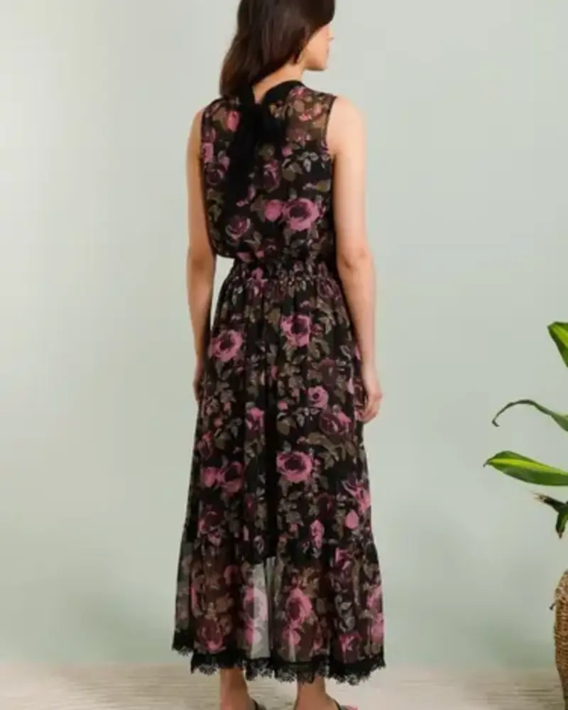 Purple Roses Set | Top and Skirt