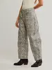 Free People Good Luck Printed Barrel Jeans | Snake