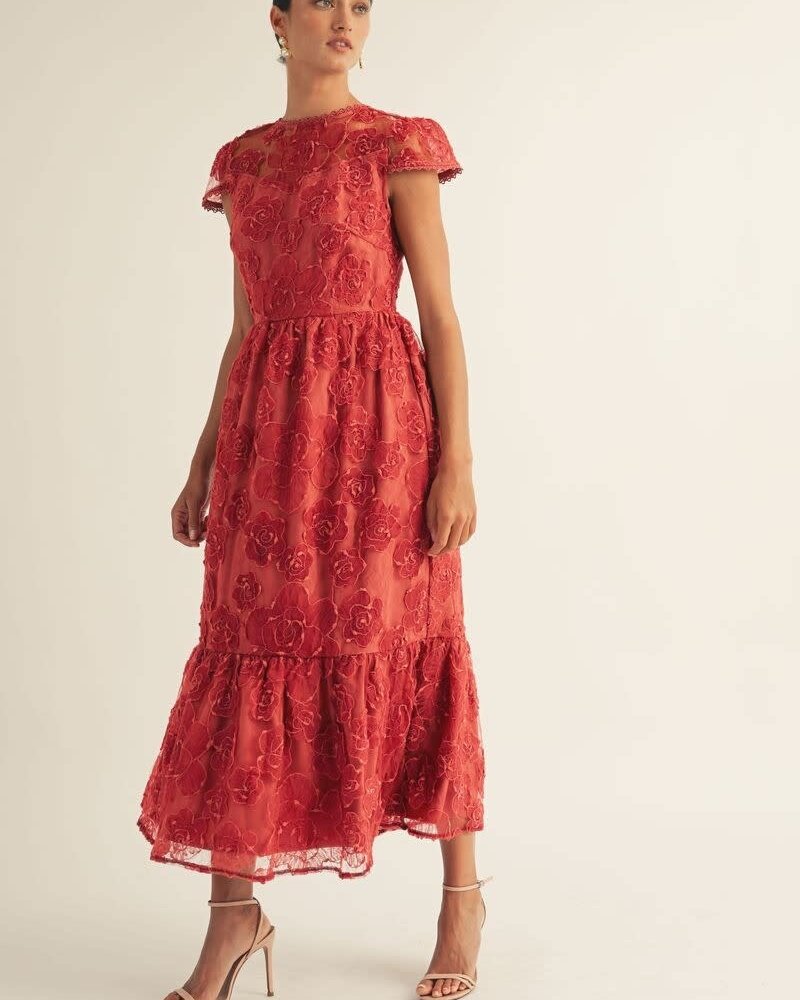 Bronwyn Open Back Midi Dress