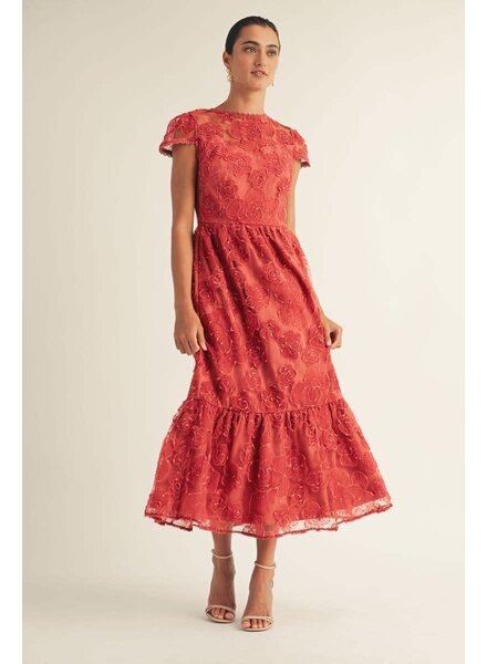 Bronwyn Open Back Midi Dress