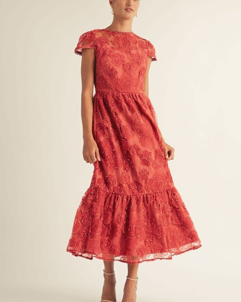 Bronwyn Open Back Midi Dress