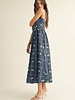 Vashti Floral Embroidered Midi Dress