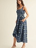 Vashti Floral Embroidered Midi Dress