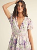 Calantha Floral Lace Flare Midi Dress