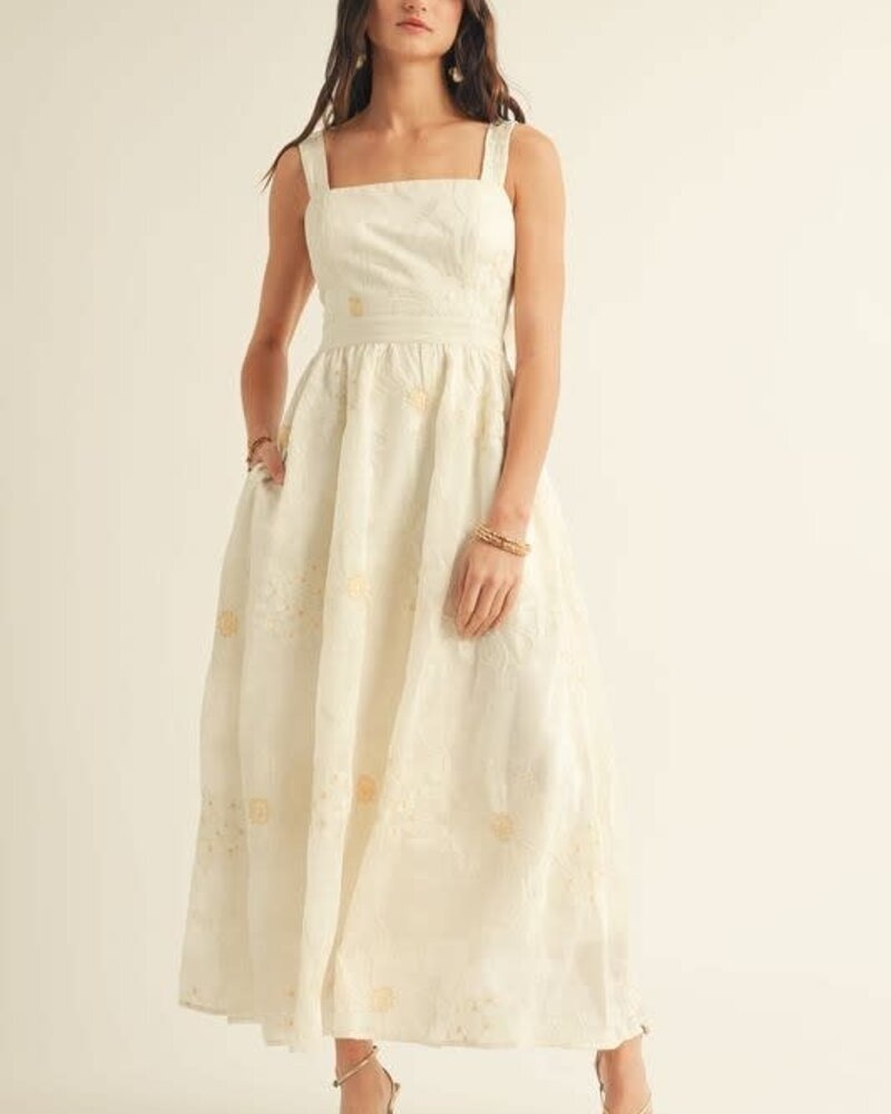 Aeline Cut Out A Line Midi Dress