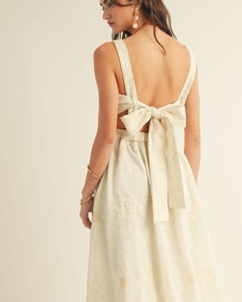 Aeline Cut Out A Line Midi Dress