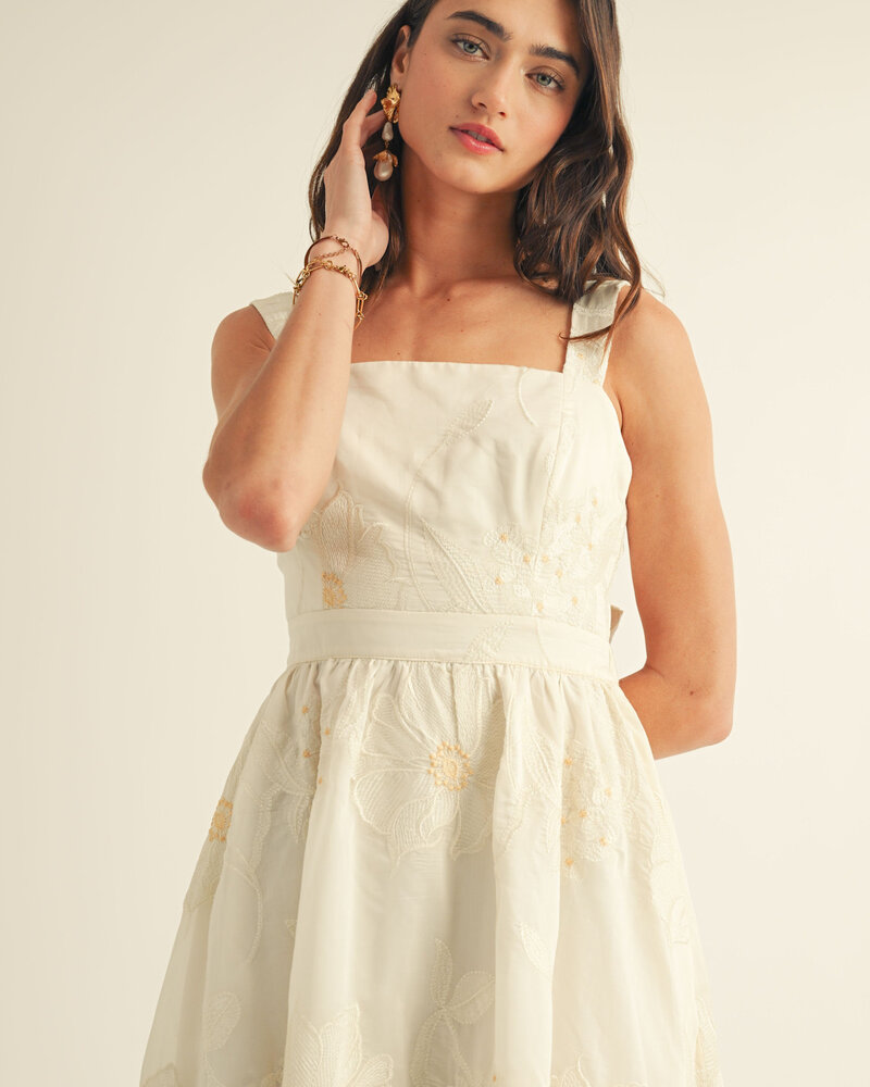 Aeline Cut Out A Line Midi Dress