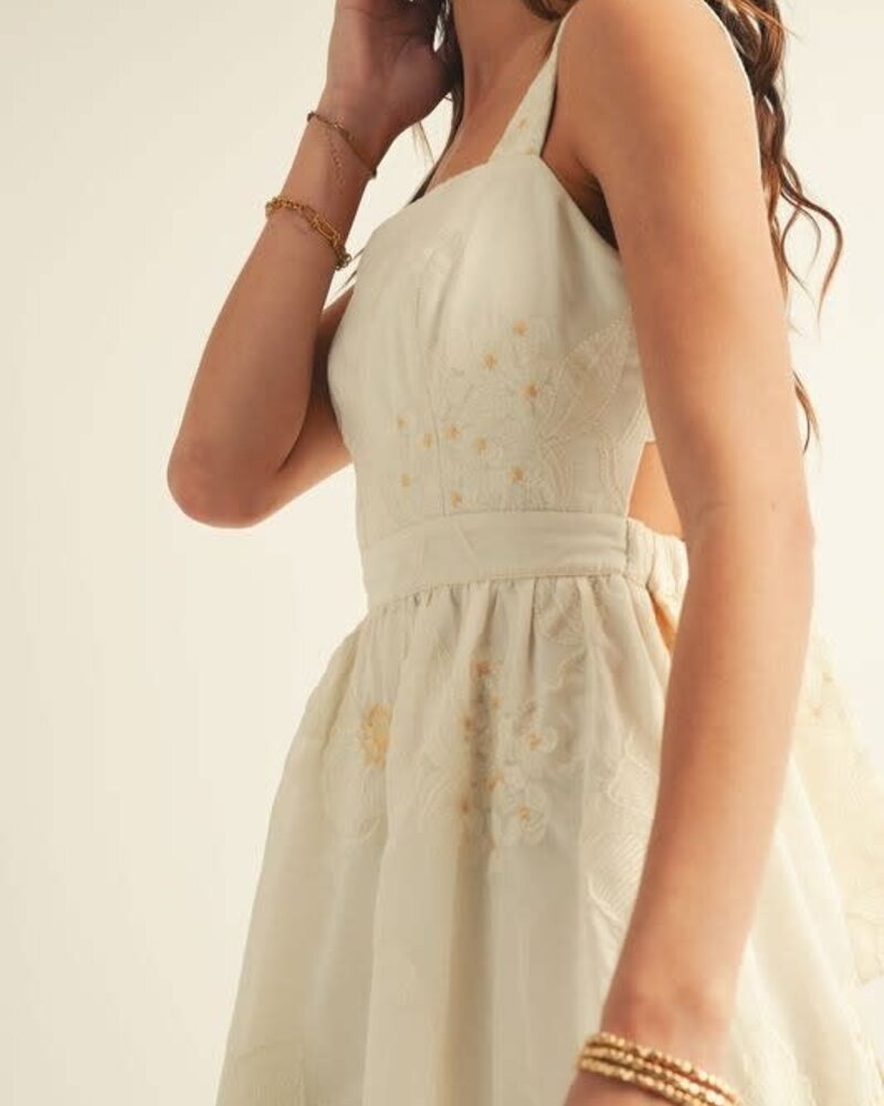 Aeline Cut Out A Line Midi Dress