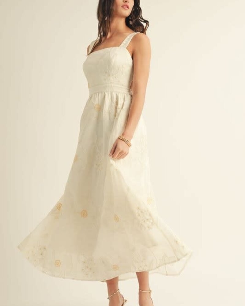 Aeline Cut Out A Line Midi Dress
