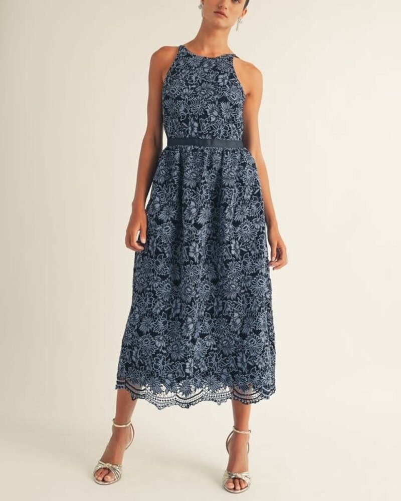 Katniss Lace Back Up Midi Dress