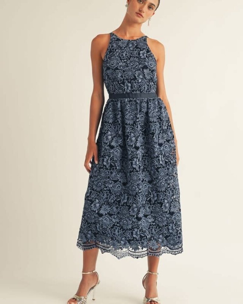Katniss Lace Back Up Midi Dress