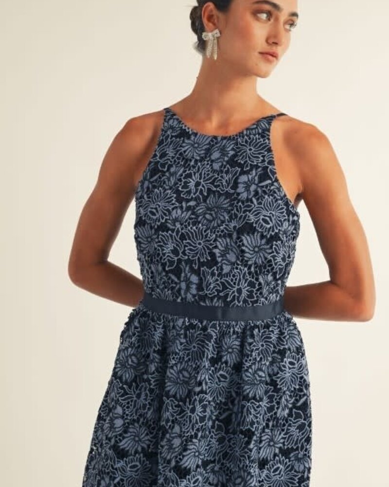 Katniss Lace Back Up Midi Dress
