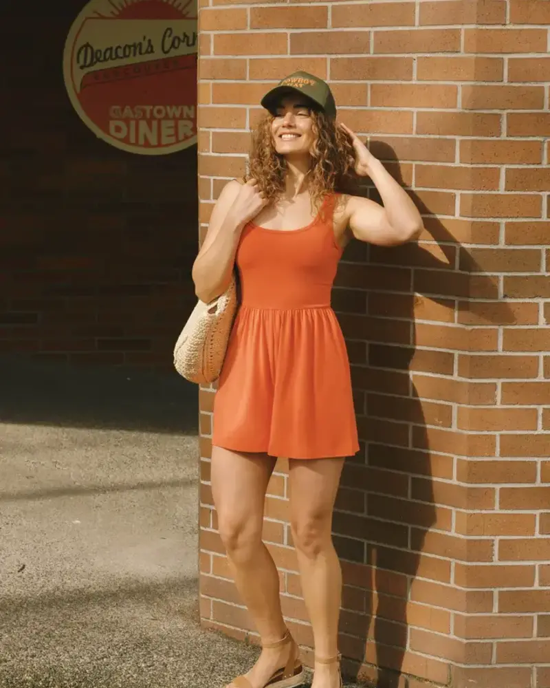 Smash + Tess Camille Shorty Romper | Chilli