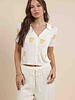 Citron Embroidered Lemon Knit Top