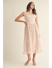 Eulalie Ruffle Bottom Midi Dress