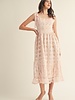 Eulalie Ruffle Bottom Midi Dress