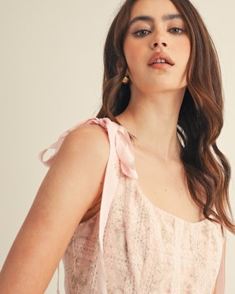 Eulalie Ruffle Bottom Midi Dress