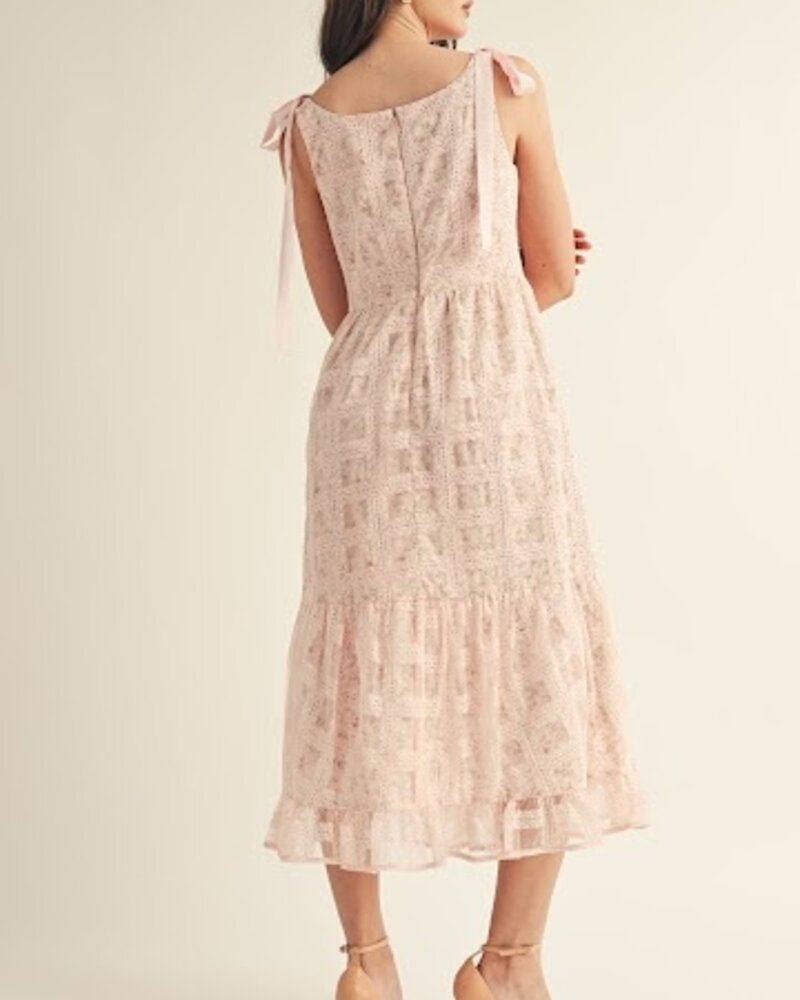Eulalie Ruffle Bottom Midi Dress