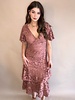Rosette Lace Maxi Dress