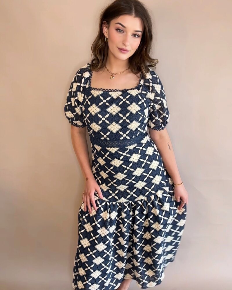 Wisteria Royal Lace Dress