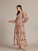 Lydia Maxi Dress | Brown Floral