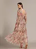 Lydia Maxi Dress | Brown Floral
