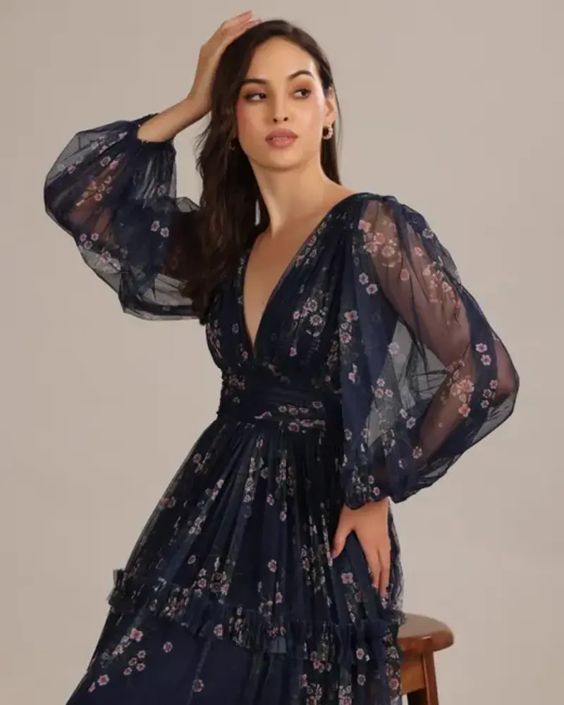 Lydia Maxi Dress | Navy