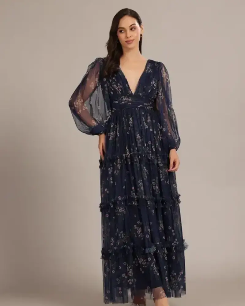 Lydia Maxi Dress | Navy