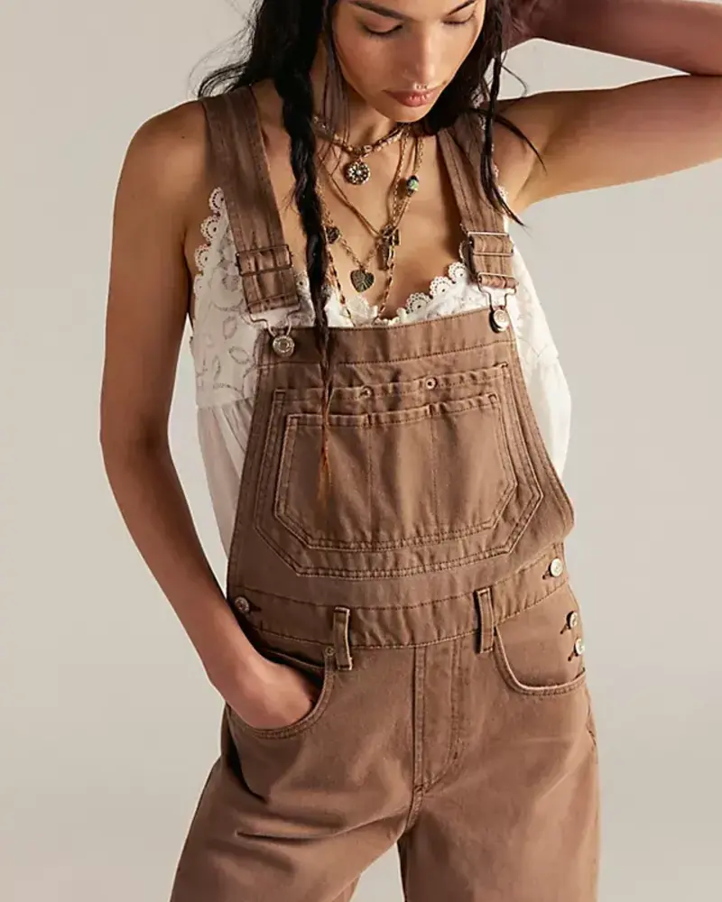 Free People Deep Trance Overalls | Brown