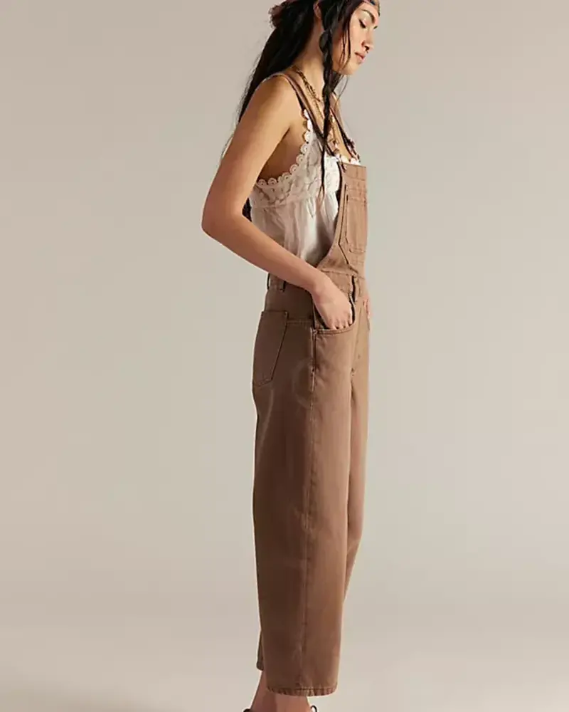 Free People Deep Trance Overalls | Brown