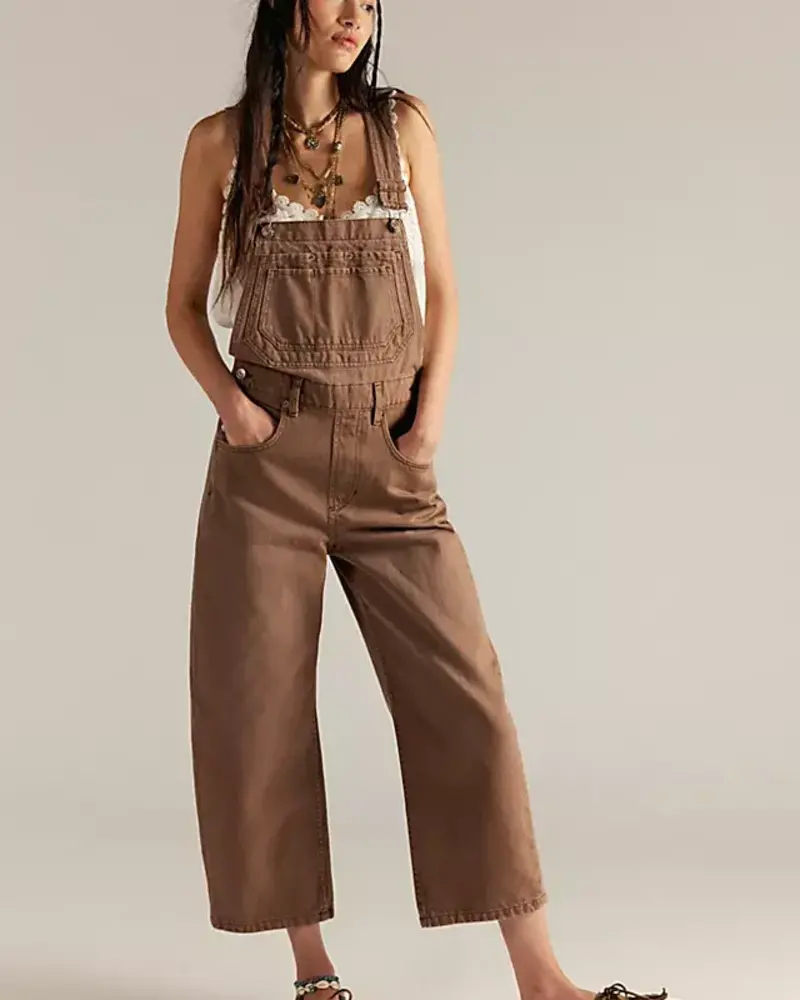Free People Deep Trance Overalls | Brown